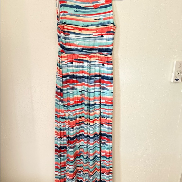 Peach Love California Striped Top in Blue, Red, White - Picture 2 of 3